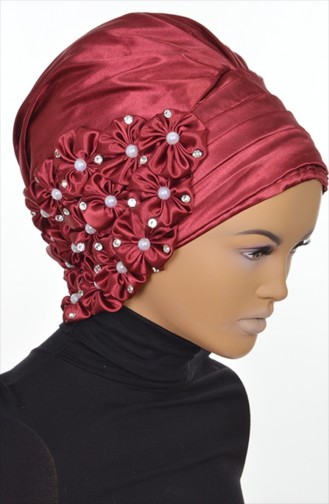 Claret red Ready to wear Turban 0039-14