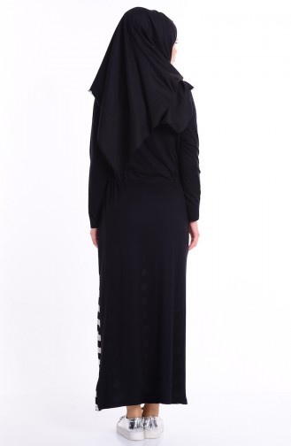 Weiß Hijab Kleider 0472-01