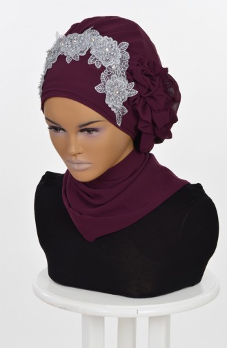 TURBAN PRET MOUSSELİNE-PLUM HT0006-18 0006-18