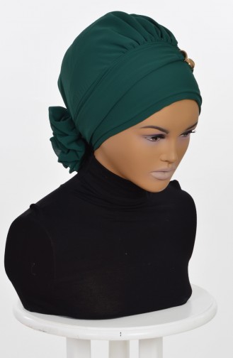 Emerald Green Ready to Wear Turban 0007-12
