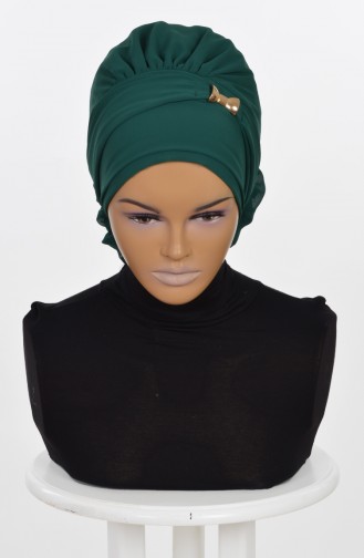 TURBAN PRET MOUSSELİNE-VERT EMERAUDE HT0007-12 0007-12