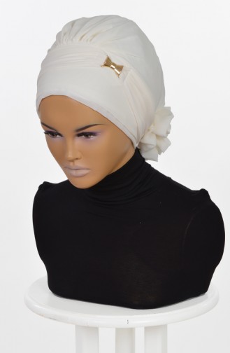 TURBAN PRET MOUSSELİNE-CREME HT0007-22 0007-22