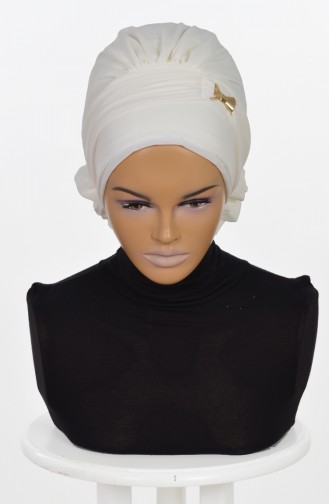 TURBAN PRET MOUSSELİNE-CREME HT0007-22 0007-22