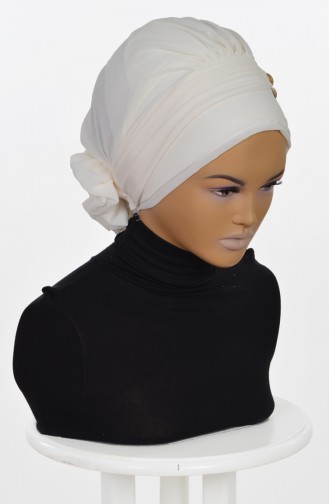 TURBAN PRET MOUSSELİNE-CREME HT0007-22 0007-22