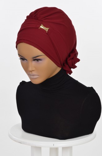 TURBAN PRET MOUSSELİNE-BORDEAUX HT0007-7 0007-7