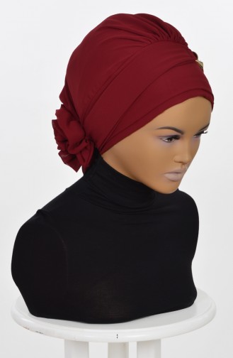 TURBAN PRET MOUSSELİNE-BORDEAUX HT0007-7 0007-7