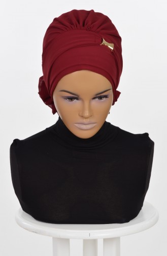 TURBAN PRET MOUSSELİNE-BORDEAUX HT0007-7 0007-7