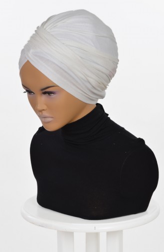 Bonnet aus Gekämmte Baumwoll-Creme HT0298-8 0298-8