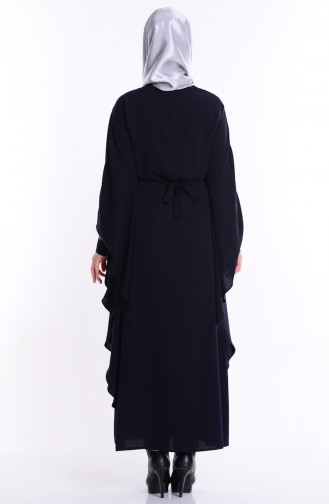 Navy Blue Abaya 7702-01