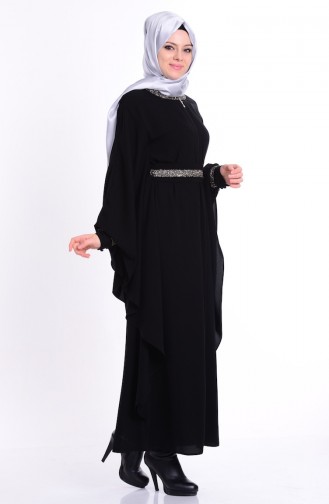 Black Abaya 7702-02