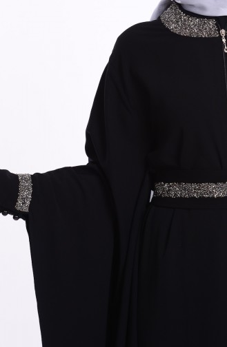 Black Abaya 7702-02