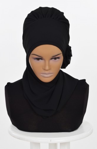 TURBAN PRET MOUSSELİNE-NOİR HT0026-14 0026-14