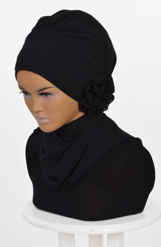 TURBAN PRET MOUSSELİNE-NOİR HT0026-14 0026-14