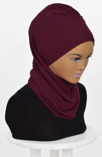 Plum Ready to Wear Turban 0026-18