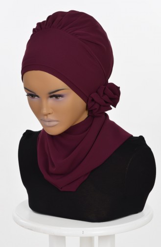 Plum Ready to Wear Turban 0026-18