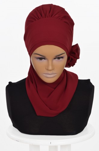 TURBAN PRET MOUSSELİNE-BORDEAUX HT0026-7 0026-7