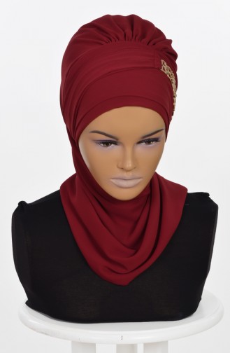 Claret Red Ready to Wear Turban 0028-7