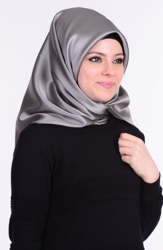 Silver Gray Smart Scarf 08