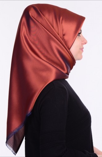 Brick Red Smart Scarf 05