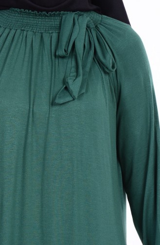 Emerald Green Hijab Dress 0796-05