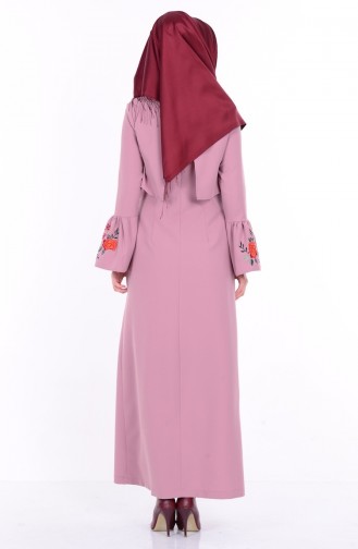 Dark Powder Hijab Dress 4126-04