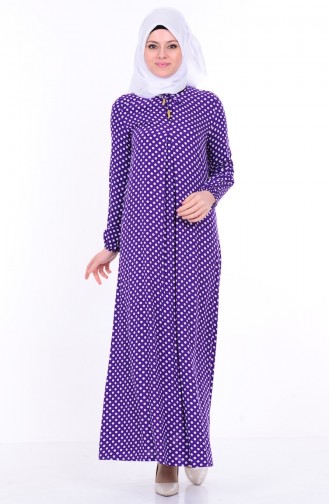 Purple Hijab Dress 1147-03