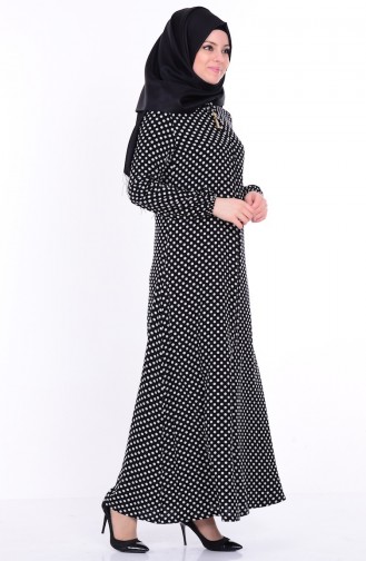 Black Hijab Dress 1147-09