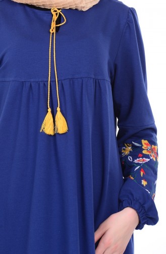 Indigo Hijab Dress 1295-06