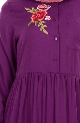 Purple Hijab Dress 7243-04