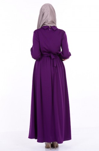 Purple Hijab Dress 4128-04