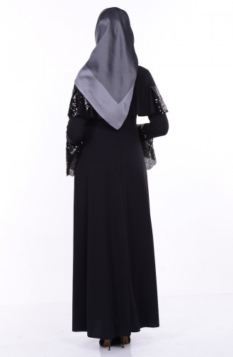 Black Hijab Dress 1044-01
