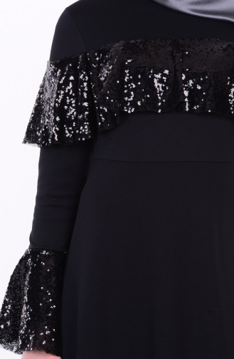 Black Hijab Dress 1044-01