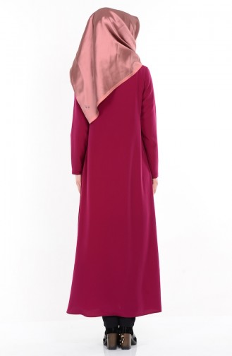 Abaya mit Reißverschluss 1044-05 Kirsche 1044-05