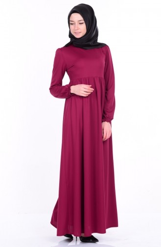 Fuchsia Hijab Dress 7245-03