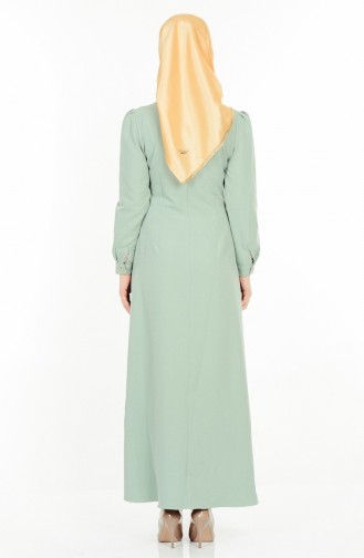 Pileli Elbise 1963-04 Su Yeşil