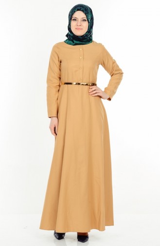 Robe Hijab Moutarde 5490-07