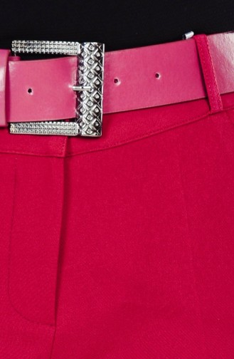 Pantalon a Ceinture 3068-23 Fuchsia 3068-23