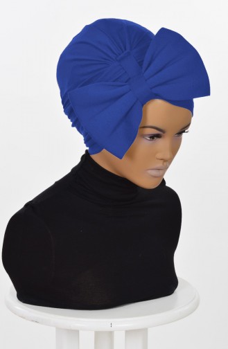 Bonnet avec Noeud Géant-Bleu Roi HT0295-4 0295-4