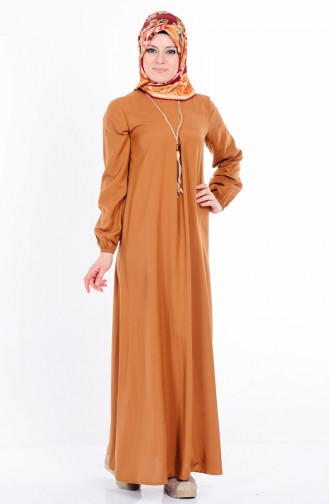 Robe avec Collier 4073-04 Tabac 4073-04