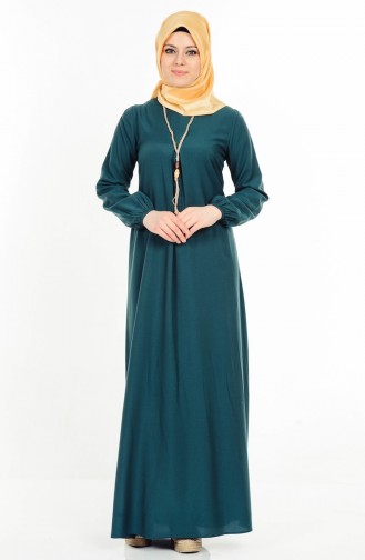 فستان أخضر زمردي 4073-06