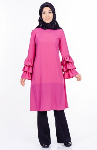 Frilled  Tunic 1515-05 Lilac  1515-05