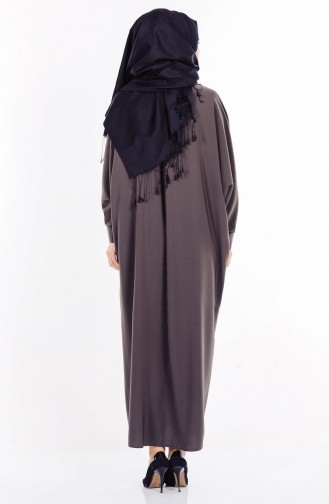 Khaki İslamitische Jurk 85045-01