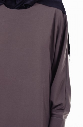 Khaki İslamitische Jurk 85045-01