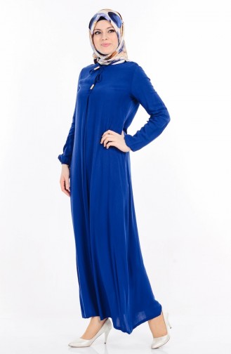 Petrol Hijab Dress 1134-13