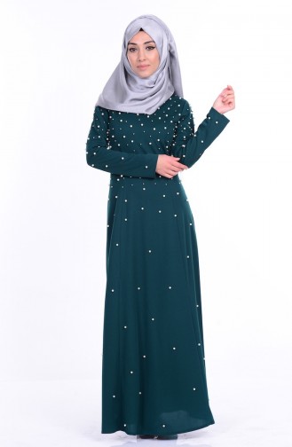 فستان أخضر حشيشي 2822-02