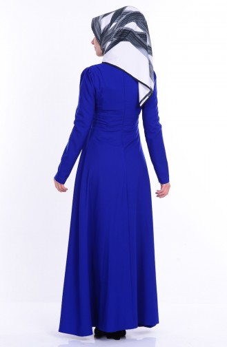 Pileli Elbise 1609-04 Saks