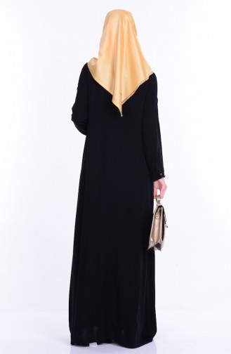 Robe Hijab Noir 1119-02