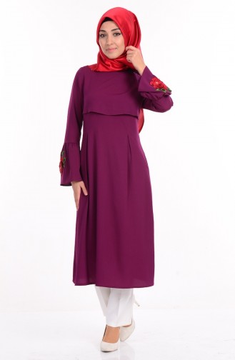 Embroidered Dress 1519-02  Purple  1519-02