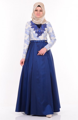 فستان للمناسبات لون  كحلي  9455-02