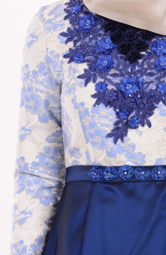 فستان للمناسبات لون  كحلي  9455-02